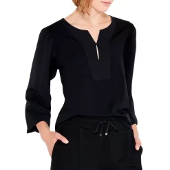 Coupon 🥰 NIC+ZOE Statement Sleeve Top Paper White 🎁