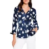 Best reviews of 🌟 NIC+ZOE Mosaic Blues Printed 👕 Shirt Indigo Multi 🎉 -NIC+ZOE Sales unnamed file 259