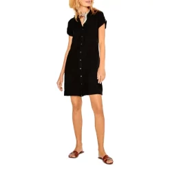 Best Pirce ๐ NIC+ZOE Rumba Short Sleeve ๐ Shirt ๐ Dress Black Onyx ๐