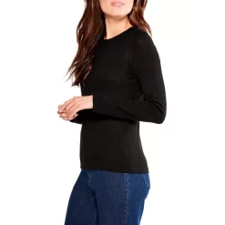 Cheap 🛒 NIC+ZOE Crewneck Long Sleeve Sweater Black Onyx 🧨 -NIC+ZOE Sales unnamed file 269
