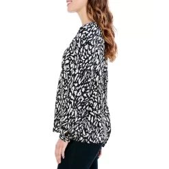 Best deal 💯 NIC+ZOE Textured Night Top Black Multi ✔️ -NIC+ZOE Sales unnamed file 279