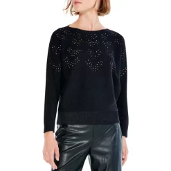 Flash Sale 🎉 NIC+ZOE Constellation Embellished Sweater Black Onyx ❤️