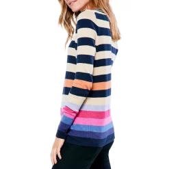 Deals 🛒 NIC+ZOE Jewel Stripes Vital Sweater Indigo Multi ⭐ -NIC+ZOE Sales unnamed file 299