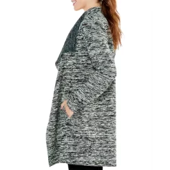 Best deal 💯 NIC+ZOE Space Dye Lounge Around Cardigan Black Mix 😉 -NIC+ZOE Sales unnamed file 302