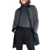 Best deal 🧨 NIC+ZOE Quilted Mix Media Knit 🧥 Coat Black Multi 🎁