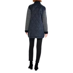 Best deal 🧨 NIC+ZOE Quilted Mix Media Knit 🧥 Coat Black Multi 🎁 -NIC+ZOE Sales unnamed file 327