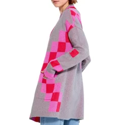 Cheapest 🌟 NIC+ZOE Checked Away Cardigan Pink Multi 🧨 -NIC+ZOE Sales unnamed file 330