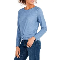 Cheap 🌟 NZT NIC+ZOE NIC+ZOE Bracelet Sleeve Knotted Top Paper White 🤩