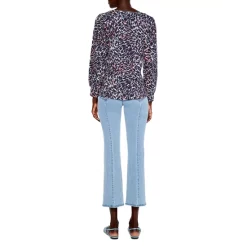 New 🔔 NIC+ZOE Glowing Sunset Printed Top Indigo Multi 🤩 -NIC+ZOE Sales unnamed file 370