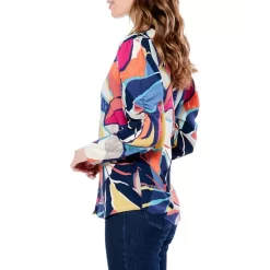 Coupon 🔔 NIC+ZOE Jigsaw Leaf Button Front Top Pink Multi 🧨 -NIC+ZOE Sales unnamed file 373