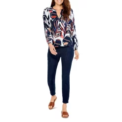 Top 10 ✨ NIC+ZOE Seaside Shade 👕 Shirt Indigo Multi 🤩 -NIC+ZOE Sales unnamed file 396