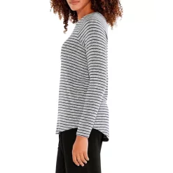 Budget 😍 NZT NIC+ZOE Sweet Dreams Striped Tee Grey Multi 🛒 -NIC+ZOE Sales unnamed file 404