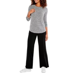 Budget 😍 NZT NIC+ZOE Sweet Dreams Striped Tee Grey Multi 🛒 -NIC+ZOE Sales unnamed file 405