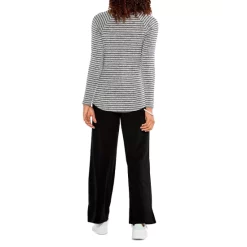 Budget 😍 NZT NIC+ZOE Sweet Dreams Striped Tee Grey Multi 🛒 -NIC+ZOE Sales unnamed file 406