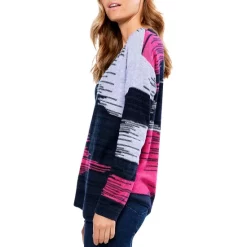 New 😉 NIC+ZOE Vivid Vibes Sweater Indigo Multi 🔔 -NIC+ZOE Sales unnamed file 41