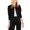 Budget ❤️ NIC+ZOE Etched Plaid Jacket Black Multi 🥰 -NIC+ZOE Sales unnamed file 422