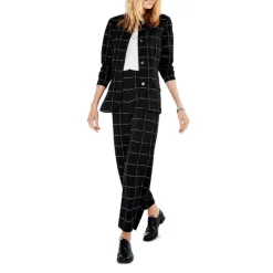 Budget ❤️ NIC+ZOE Etched Plaid Jacket Black Multi 🥰 -NIC+ZOE Sales unnamed file 425
