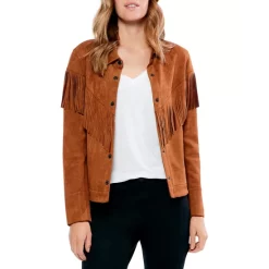 Brand new 🔥 NIC+ZOE Fall Fringe Faux Suede Jacket Toffee 🎉