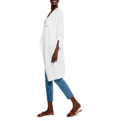 New 🌟 NIC+ZOE NIC + ZOE Double Gauze Open Front Sweater Paper White 🔥 -NIC+ZOE Sales unnamed file 445