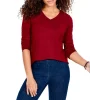Wholesale 🔔 NZT NIC+ZOE Sweet Dreams Long Sleeve Tee Bordeaux 😉 -NIC+ZOE Sales unnamed file 471