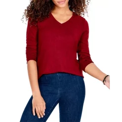 Wholesale ๐ NZT NIC+ZOE Sweet Dreams Long Sleeve Tee Bordeaux ๐