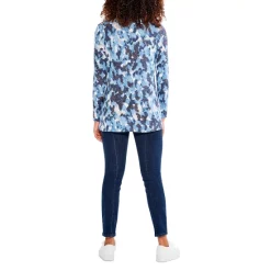 Best Pirce ⌛ NZT NIC+ZOE Sweet Dreams Long Sleeve Tee Blue Multi 🧨 -NIC+ZOE Sales unnamed file 479