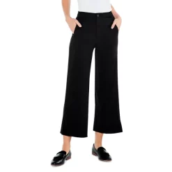 Discount 😀 NIC+ZOE Evening Draped Wide Leg Pants Black Onyx 😀