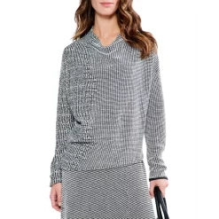 Promo 🔥 NIC+ZOE Pixel Knit Sweater Black Multi 💯