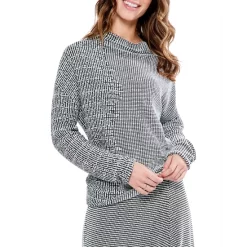 Promo 🔥 NIC+ZOE Pixel Knit Sweater Black Multi 💯 -NIC+ZOE Sales unnamed file 499