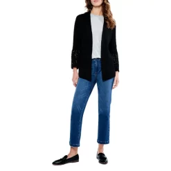 Top 10 🤩 NIC+ZOE Pointelle Cuff Cardigan Black Onyx ⭐ -NIC+ZOE Sales unnamed file 506