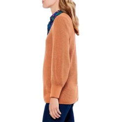 Wholesale 🧨 NIC+ZOE Shaker Knit V-Neck Sweater Dusty Melon 😀 -NIC+ZOE Sales unnamed file 524