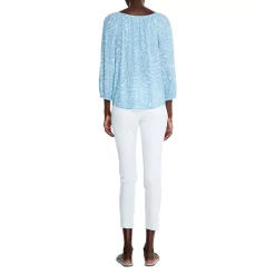 Hot Sale ✔️ NIC+ZOE In Stitches Top Blue Multi 🤩 -NIC+ZOE Sales unnamed file 540