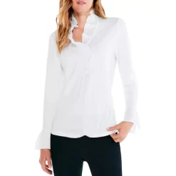 Budget 🧨 NIC+ZOE Ruffled Up Top Black Onyx 👏