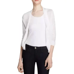 Buy 👍 NIC+ZOE Petites Lightweight Four-Way Cardigan Paper White ❤️