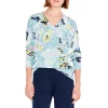 Best Sale 👍 NIC+ZOE Greenhouse Garden Printed Sweater Green Multi 😍 -NIC+ZOE Sales unnamed file 589