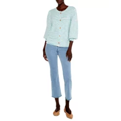 Best deal 🎁 NIC+ZOE Shifting Tides Striped Button Front Cardigan Orange Multi ⌛ -NIC+ZOE Sales unnamed file 598