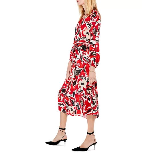 Top 10 โ๏ธ NIC+ZOE Petal Pop Belted ๐ Dress Red Multi ๐งจ 5 Top 10 โ๏ธ NIC+ZOE Petal Pop Belted ๐ Dress Red Multi ๐งจ - Image 3