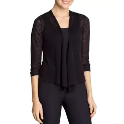 Wholesale 😀 NIC+ZOE Lightweight Four-Way Cardigan Black Onyx 🎁