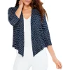 New ✨ NIC+ZOE Mixed Lines Four Way Cardigan Indigo Multi ⌛ -NIC+ZOE Sales unnamed file 634