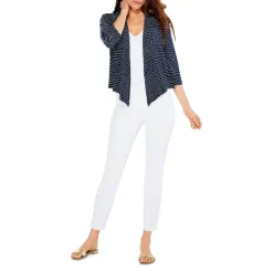 New ✨ NIC+ZOE Mixed Lines Four Way Cardigan Indigo Multi ⌛ -NIC+ZOE Sales unnamed file 637