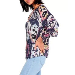 Wholesale 👏 NIC+ZOE Medallion Mix Top Indigo Multi ⌛ -NIC+ZOE Sales unnamed file 655