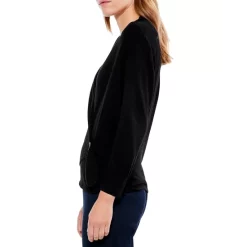 Hot Sale 💯 NIC+ZOE Vital Wrap Sweater Black Onyx 🧨 -NIC+ZOE Sales unnamed file 664