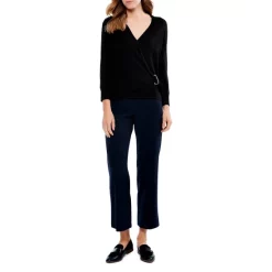 Hot Sale 💯 NIC+ZOE Vital Wrap Sweater Black Onyx 🧨 -NIC+ZOE Sales unnamed file 665