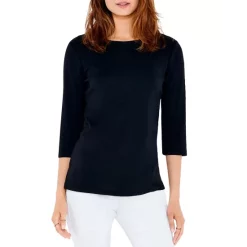 Best Sale โญ NZT NIC+ZOE NZT Boat Tee Black Onyx ๐ฅ