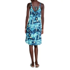 Hot Sale 😉 NIC+ZOE ☀️ Summer Solstice 👗 Dress Blue Multi 😉 -NIC+ZOE Sales unnamed file 675