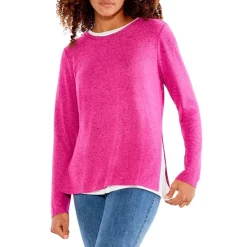 Budget 🔥 NZT NIC+ZOE Sweet Dreams Long Sleeve Double Layered Top Water 🛒