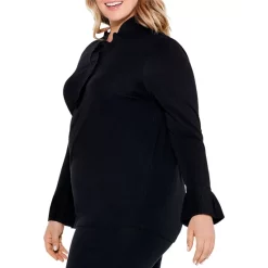 Cheap 👍 NIC+ZOE Plus Ruffled Up Top Black Onyx ⭐ -NIC+ZOE Sales unnamed file 703