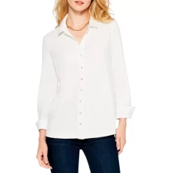 Best deal 🤩 NIC+ZOE Essential Collared 👕 Shirt Paper White 💯