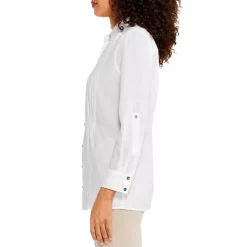 Promo 🧨 NIC+ZOE Breezy Pintuck 👕 Shirt Paper White 👍 -NIC+ZOE Sales unnamed file 775