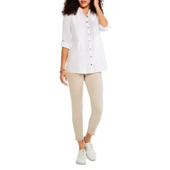 Promo 🧨 NIC+ZOE Breezy Pintuck 👕 Shirt Paper White 👍 -NIC+ZOE Sales unnamed file 776